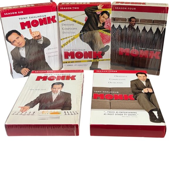 Monk TV Show Seasons  2, 3, 4, 5, 6, DVD Box Sets - Picture 4 of 12